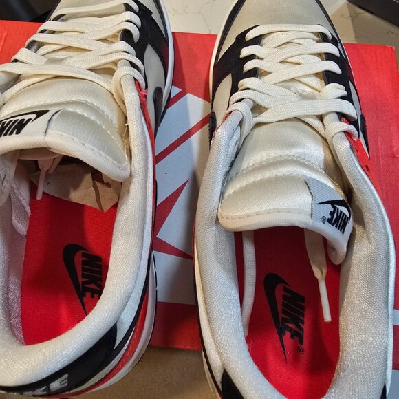 Nike Dunk Low Se Bright Crimson Black Hq3423-635 Men's size 10 Shoes New - Picture 7 of 9